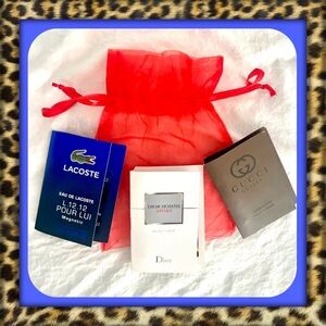 👑✅PRICE FIRM✅ Gucci, Dior, and Lacoste Mini Fragrance Sample Set. Brand New!